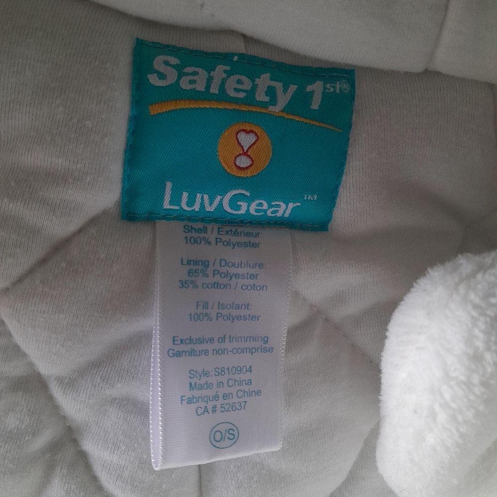 Cozy White Bear Kids One Piece Snowsuit 2for1 - Picture 5 of 8